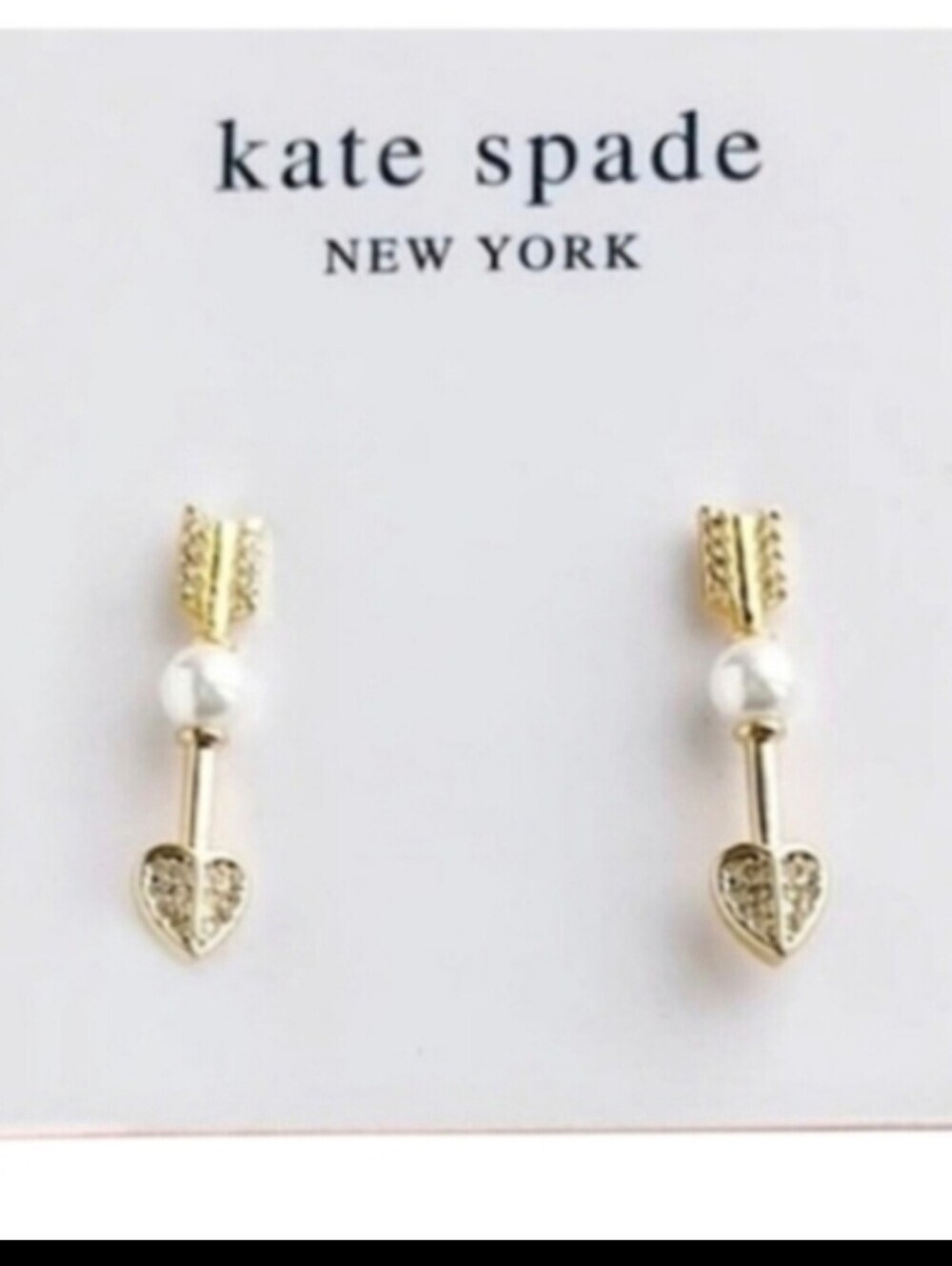 NWT Kate Spade Love Game Arrow Ear Rings • (NWT1)
